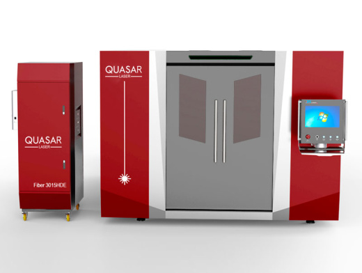 Лазерный станок Quasar F3015HDE-III 1,5 кВт с ограждением и сменным столом